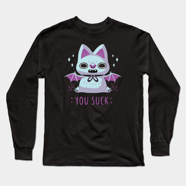 You Suck Long Sleeve T-Shirt by xMorfina